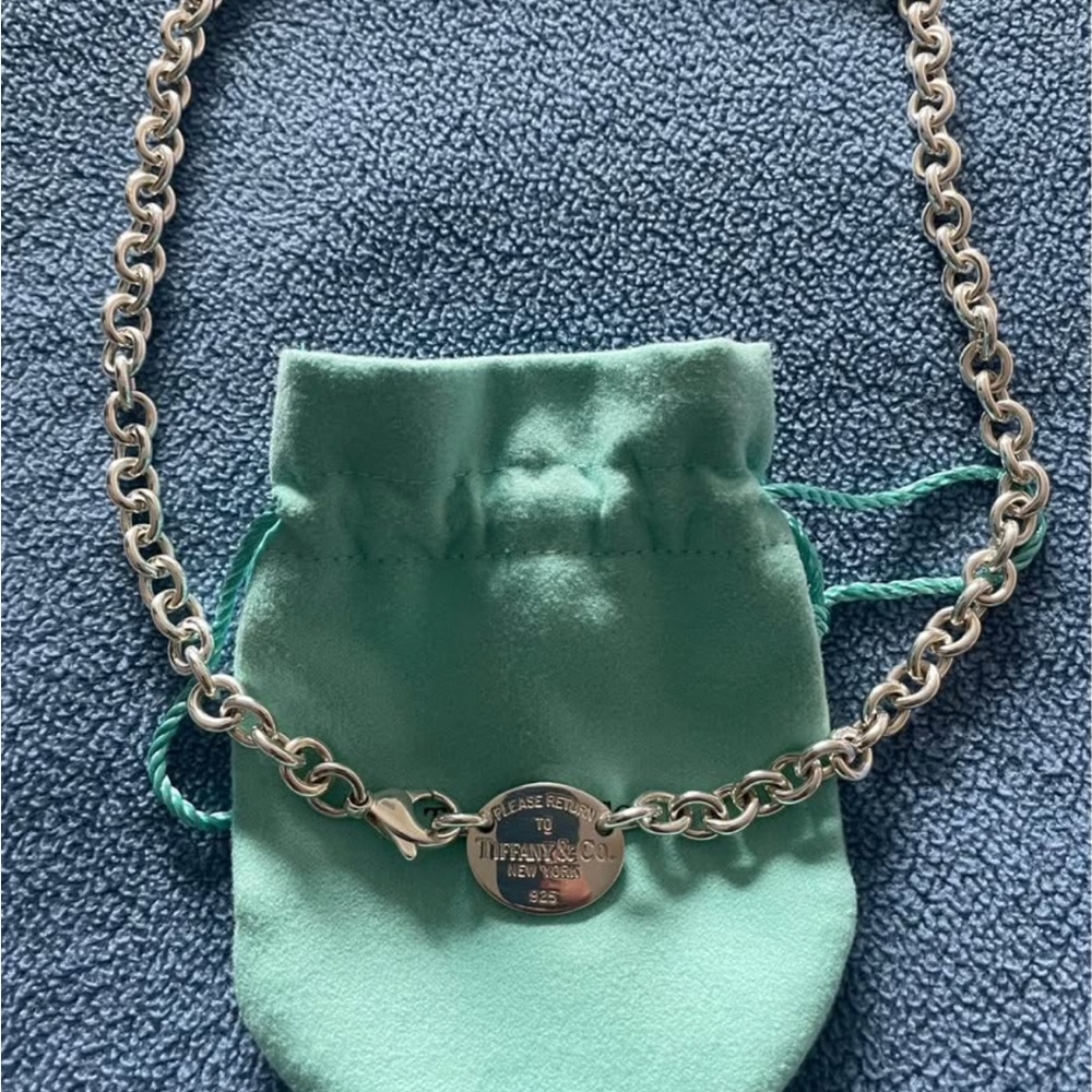 Tiffany vintage charm and necklace